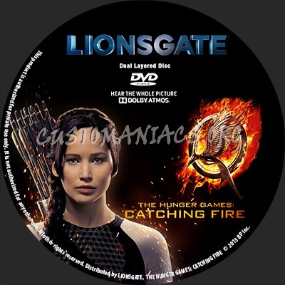 The Hunger Games: Catching Fire dvd label