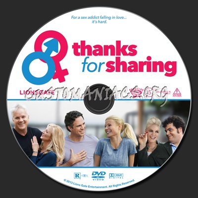 Thanks For Sharing dvd label