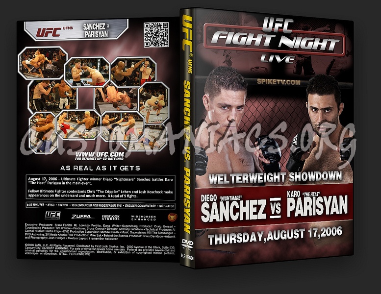 UFC UFN 6: Sanchez vs. Parisyan dvd cover