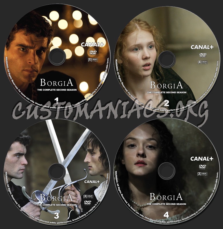 Borgia - Season 2 dvd label
