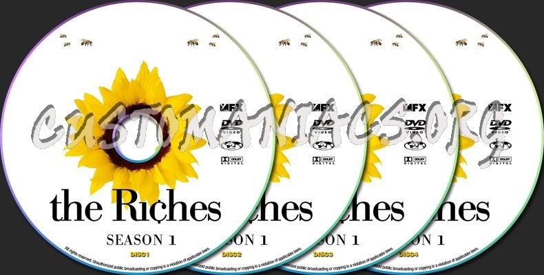 The Riches Season 1 dvd label