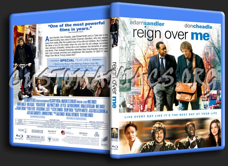 Reign Over Me blu-ray cover