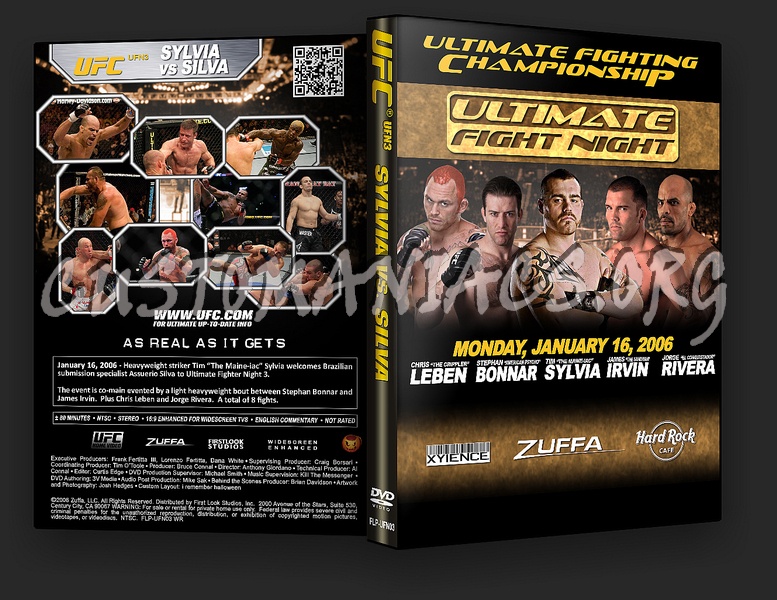 UFC UFN 3: Sylvia vs. Silva dvd cover