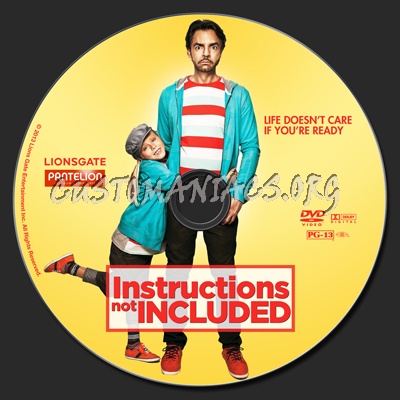 Instructions Not Included (2013) dvd label