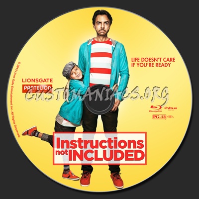 Instructions Not Included (2013) blu-ray label