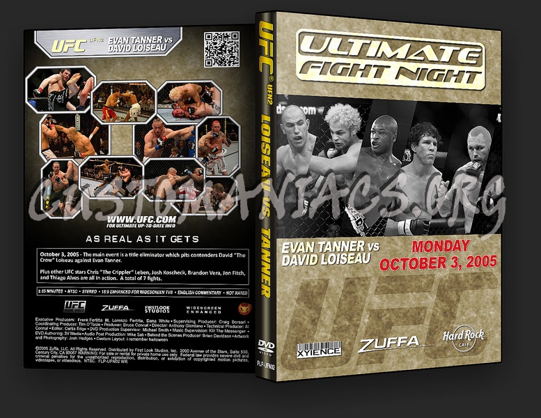 UFC UFN 2: Tanner vs. Loiseau dvd cover