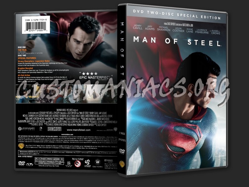 Man of Steel dvd cover
