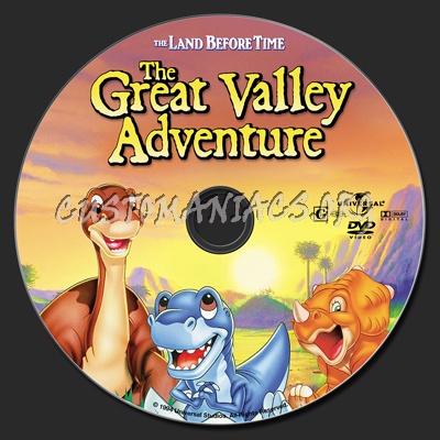 The Land Before Time II The Great Valley Adventure dvd label