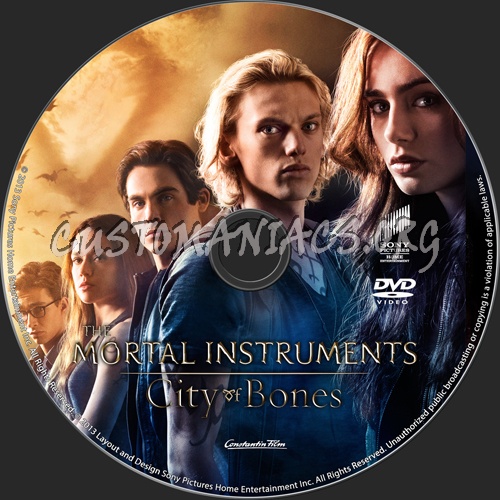 The Mortal Instruments City of Bones dvd label