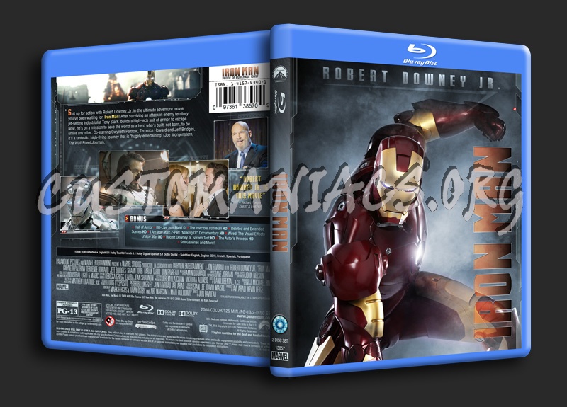 Iron Man Trilogy - Iron Man blu-ray cover