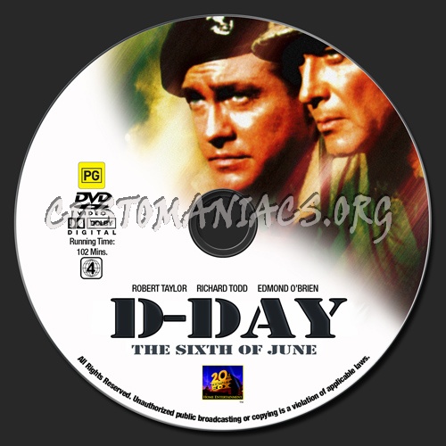 D-Day The Sixth Of June dvd label