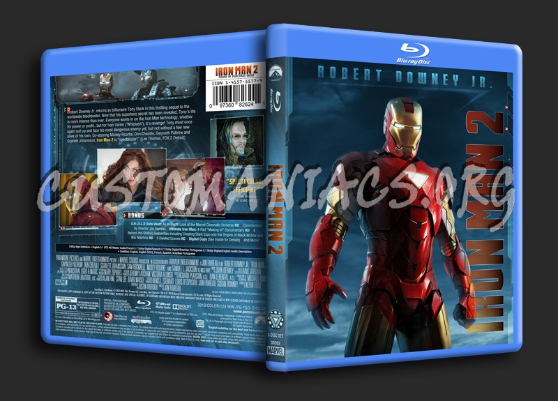 Iron Man Trilogy - Iron Man 2 blu-ray cover