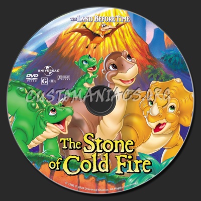 The Land Before Time VII The Stone Of Cold Fire dvd label