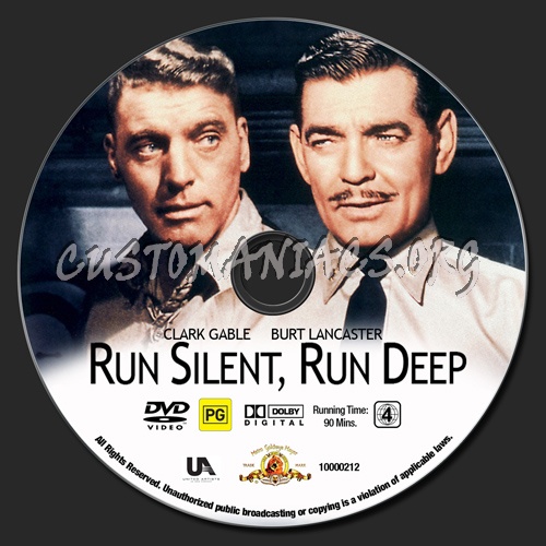 Run Silent, Run Deep dvd label