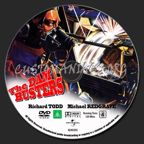 The Dam Busters dvd label