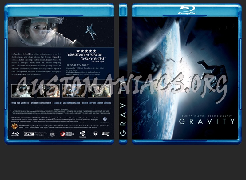 Gravity blu-ray cover