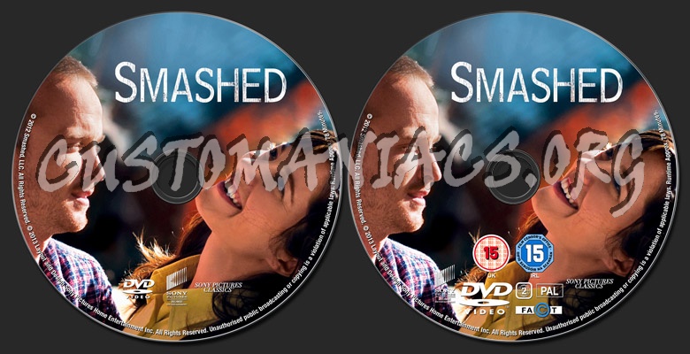 Smashed dvd label