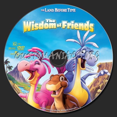 The Land Before Time XIII The Wisdom Of Friends dvd label