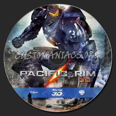 Pacific Rim 3D blu-ray label