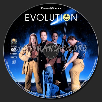 Evolution dvd label