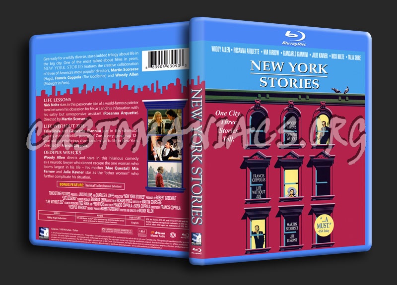 New York Stories blu-ray cover