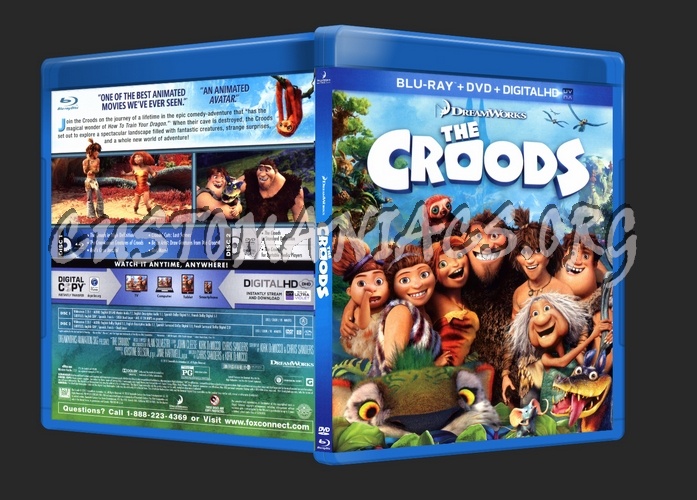The Croods blu-ray cover