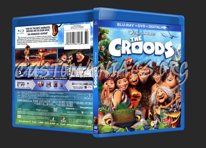 The Croods blu-ray cover