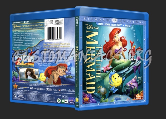 The Little Mermaid blu-ray cover