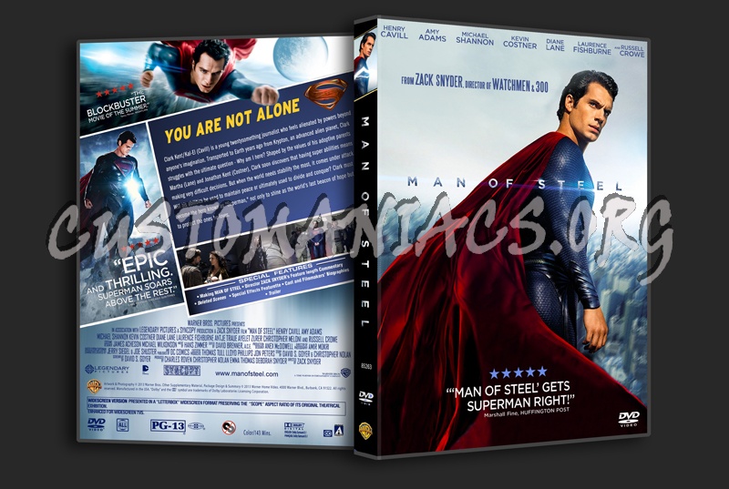Man Of Steel dvd cover