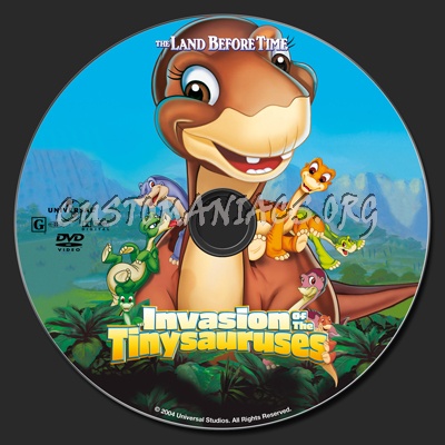 The Land Before Time XI Invasion Of The Tinysauruses dvd label