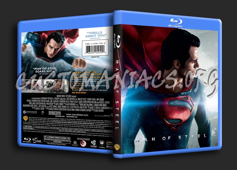 Man of Steel blu-ray cover