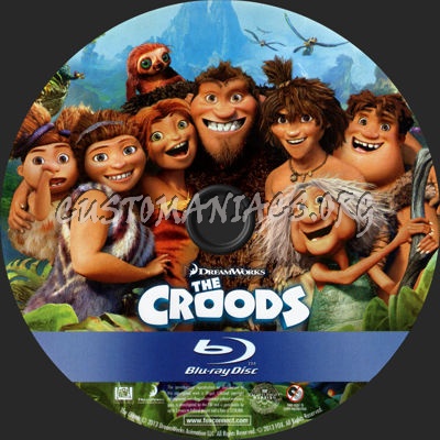 The Croods blu-ray label