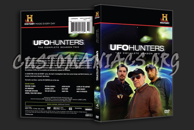 UFO Hunters Season 2 dvd cover