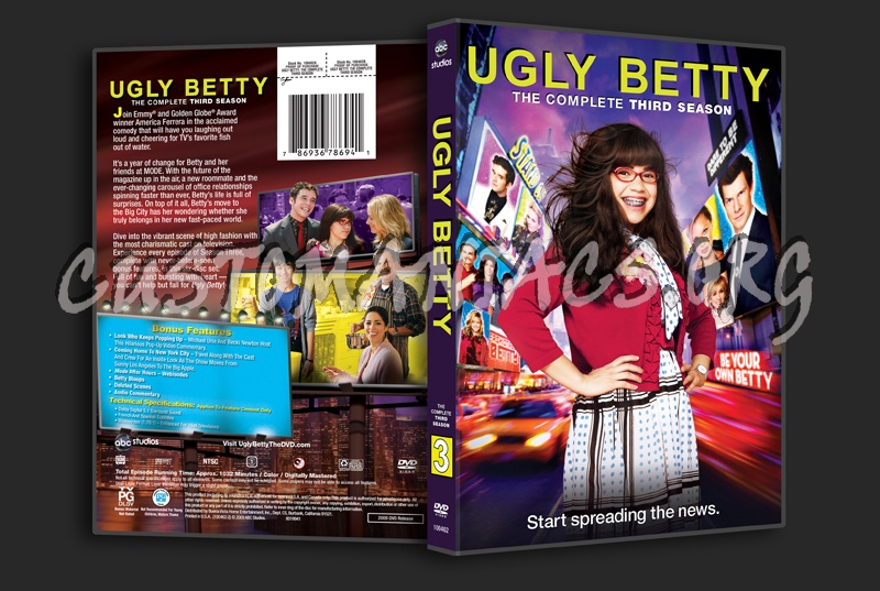 Ugly Betty Season 3 dvd cover