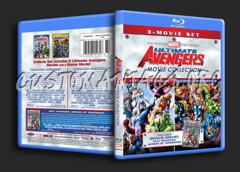 Ultimate Avengers 3-Movie Collection blu-ray cover