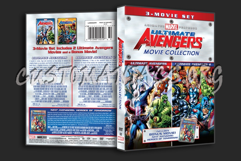 Ultimate Avengers 3-Movie Collection dvd cover