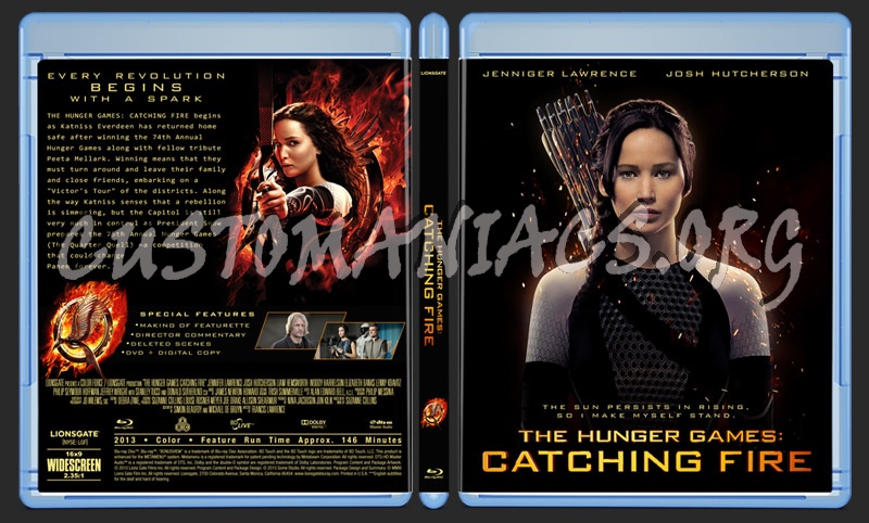 The Hunger Games: Catching Fire blu-ray cover