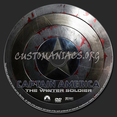 Captain America: The Winter Soldier dvd label