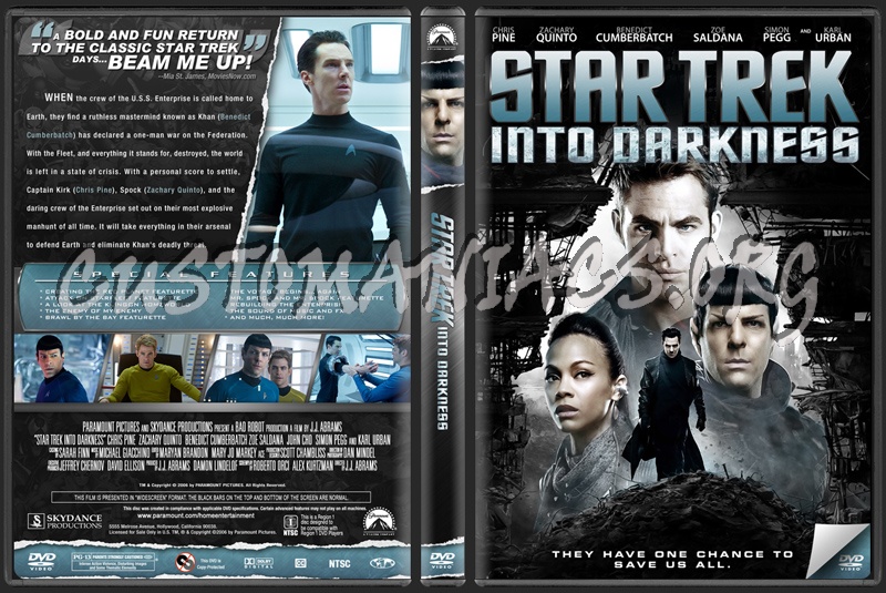 Star Trek Into Darkness dvd cover