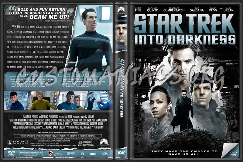 Star Trek Into Darkness dvd cover