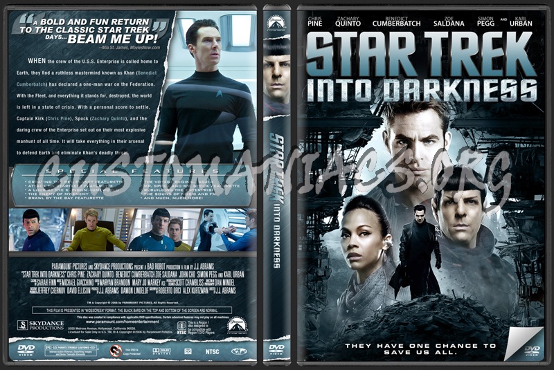 Star Trek Into Darkness dvd cover