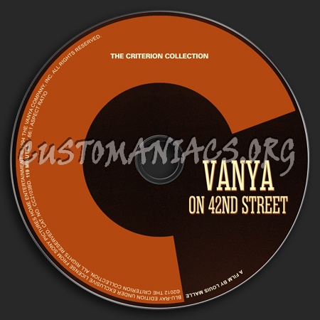 599 - Vanya On 42nd Street dvd label