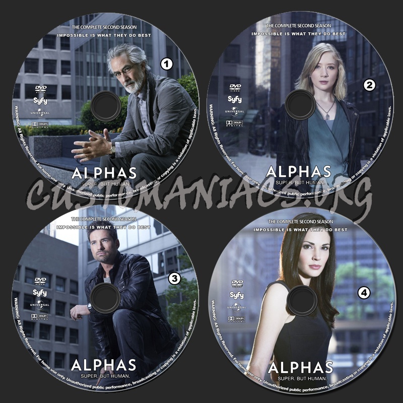 Alphas - Season 2 dvd label