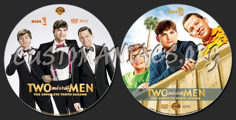 Two And A Half Men Season 10 dvd label
