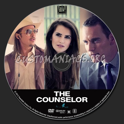The Counselor dvd label
