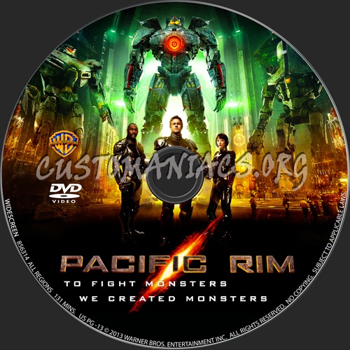 Pacific Rim dvd label
