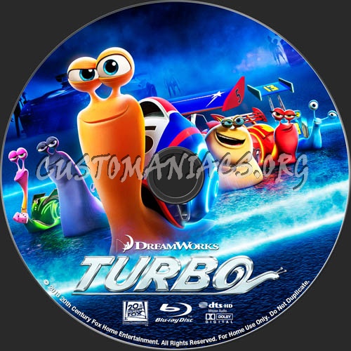 Turbo blu-ray label