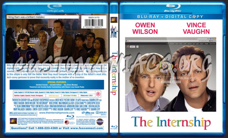 The Internship blu-ray cover