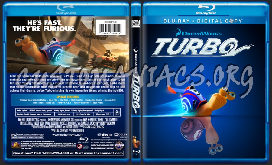 Turbo blu-ray cover