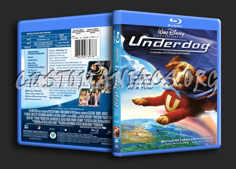 Underdog blu-ray cover